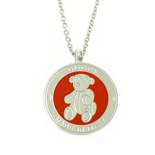 Gucci Teddy Bear Pendant Necklace SV925 Silver Used w/Dustbag
