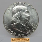 1963 Franklin Half Dollar, 90% Silver, AU - #C57328NQ