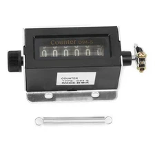 6 Digit Mechanical Counter,D94-S 0-999999 Resettable Pulling... 