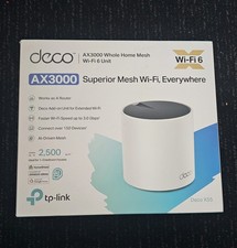 TP-Link Deco X55 Deco AX3000 WiFi 6 Mesh System DECOX55. 1 Pack