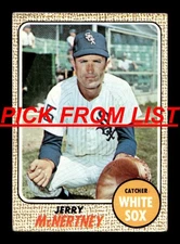 1968 Topps Baseball #14-245 VG-EX Pick From List ALL PICTURED dd1