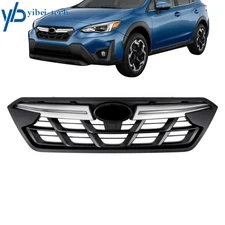 Upper Front Grille Silver With Chrome Side Molding For SUBARU Crosstrek 21-2023