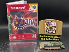 Legend of Zelda Majora's Mask ( Nintendo 64 N64 ) Mint Label - Authentic -w/Case