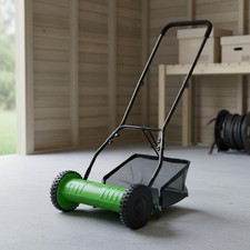 Push Lawn Mower Cordless Manual Reel Mower Lightweight for Small Yards, Gardens