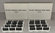 Dept 56 Village Wrought Iron Fence Enameled Metal 5999-4 Set of 8 (2 Boxes Of 4)