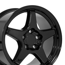Set4 5035 Black 17x9.5 17x11 Wheels 5x120.65 Fit Corvette Camaro Firebird Set4 5035 Black 17x9.5 17x11 Wheels 5x120.65 Fit Corvette Camaro Firebird