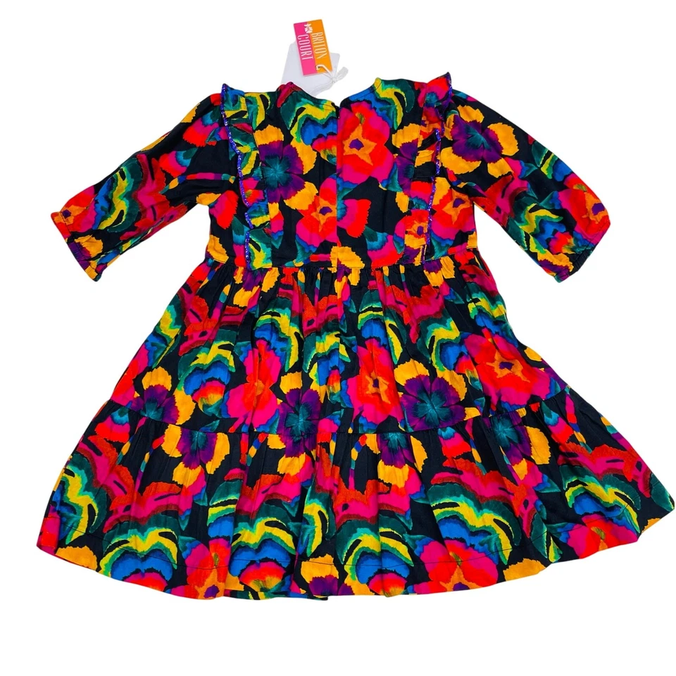 NWT Briton Court 12Y Kelly Dress in Fall Floral Foto 2 de 4
