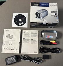 Sony Handycam DCR-SR68 Silver Video Digital Camcorder 60x Zoom 80GB HDD - Bundle