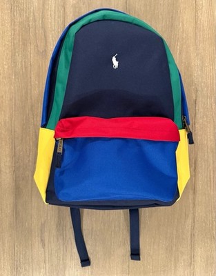 Polo Ralph Lauren Men s Multicolor Colorblock Canvas Zip Backpack