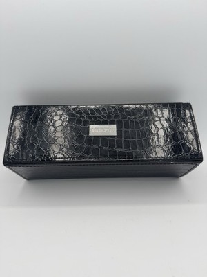 Morphe Croco Patent Vegan Black Leather Master Brush Magnetic Case