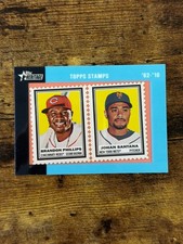 2011 Topps Heritage Stamps '62-'10 Brandon Phillips Johan Santana /62