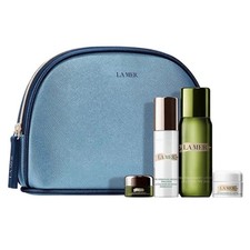 LA MER NEW 5 Piece Skincare Travel Set Includes 4 Skincare Products Travel Bag
