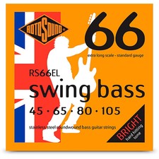 Rotosound RS66EL Swing Bass SS Bass Guitar Strings - Extra Long 45 - 105 