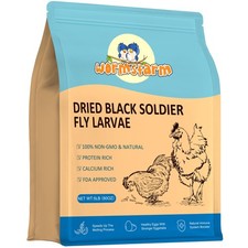 5LB Dried Black Soldier Fly Larvae Chicken Wild Bird Treat High Protein Feed