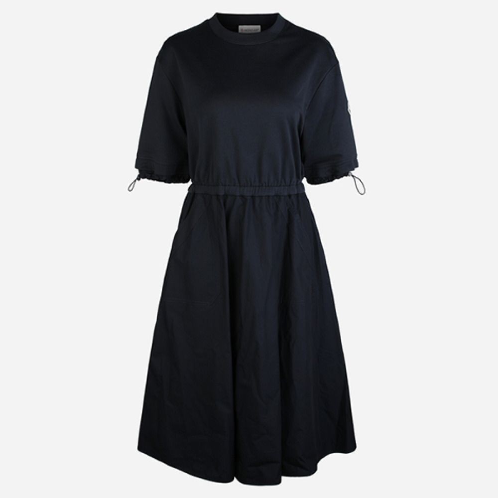Moncler 5S Cotton Midi Dress Navy 8I00009 89A1K 778 137929873