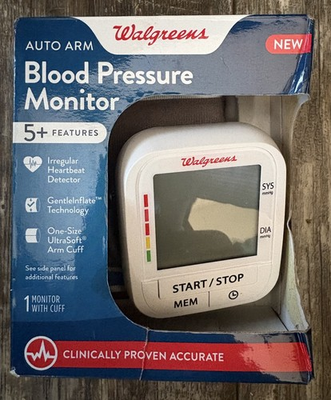 #ad #ad One Size Walgreens Auto Arm Blood Pressure Monitor 5 Features $14.99