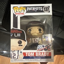 Funko Pop! Football Tom Brady Patriots Super Bowl LIII NFL #137 Vinyl Figure