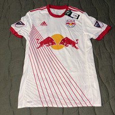2017-18 Adidas Men’s New York Red Bulls Soccer Authentic Version Jersey L 