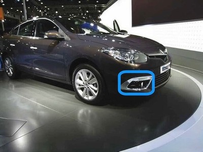 Chrome Fog Light Trim 2PCS For Renault Fluence 2013-2015