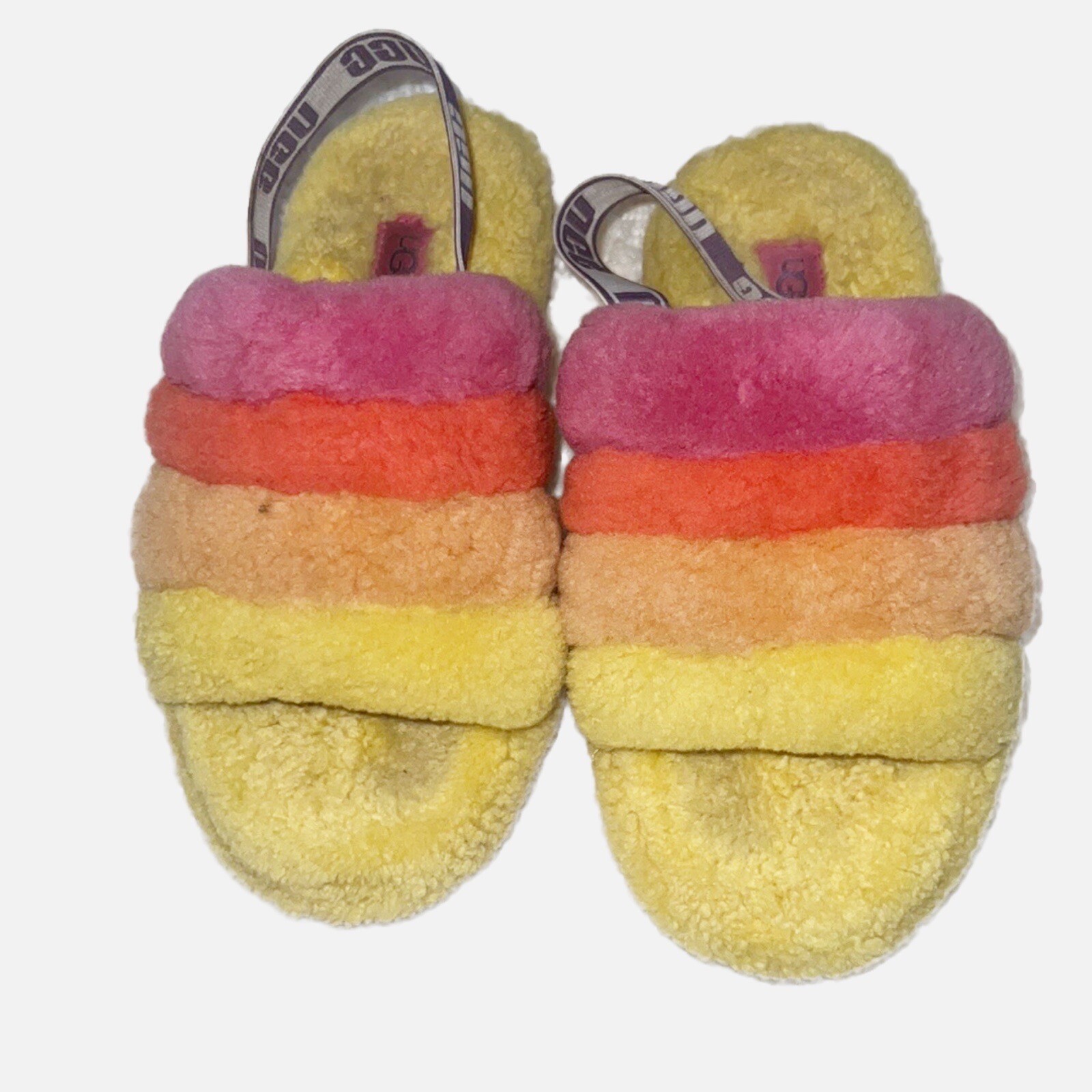 PANTOFOLA D’ORO ugg fluff scivolo giallo multi taglia 7