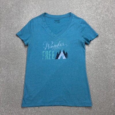 Patagonia Shirt Damen mittelblau cool Wandern Outdoor Trail Bio Baumwolle Lady