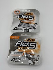 2 packs x BIC Flex5 Hybrid 5 Blade Razor 4 Co...