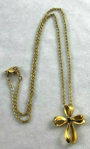 Vintage AVON Gold Tone Open Ribbon With 