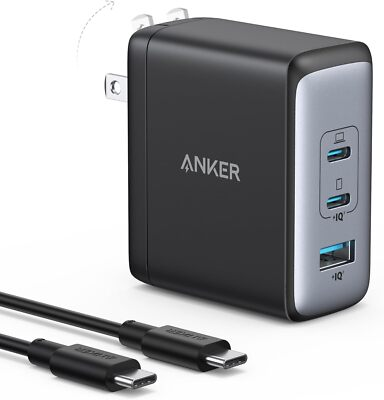 #ad Anker Nano II 100W USB C Wall Charger 3 Port Adapter for MacBook iPhone Samsung $45.99