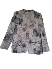Libra Ivory Tapestry Effect Jacket Size 14❤️❤️❤️❤️