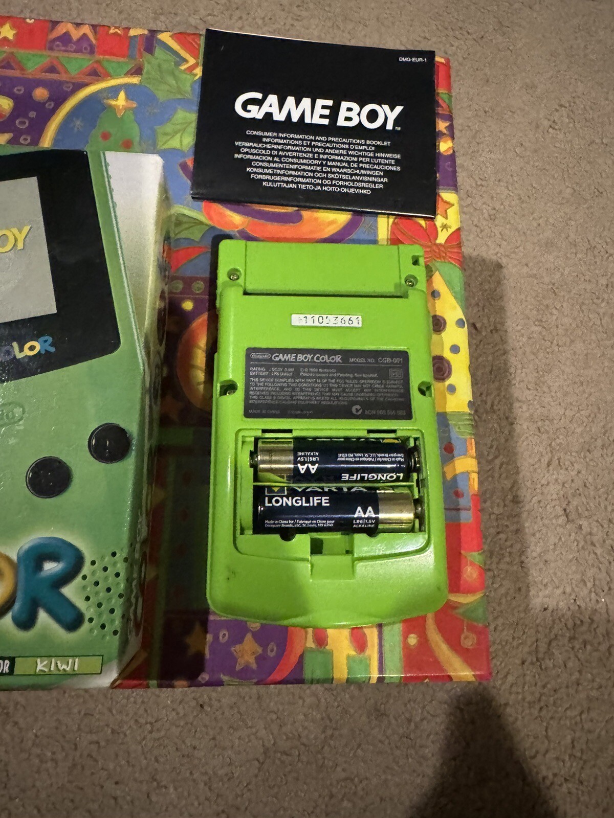 NINTENDO GAMEBOY COLOR KIWI GENUINE BOXED OFFICIAL NINTENDO GAME BOY eBay