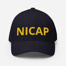 NICAP Flexfit Hat NICAP Embroidered Structured Twill Cap