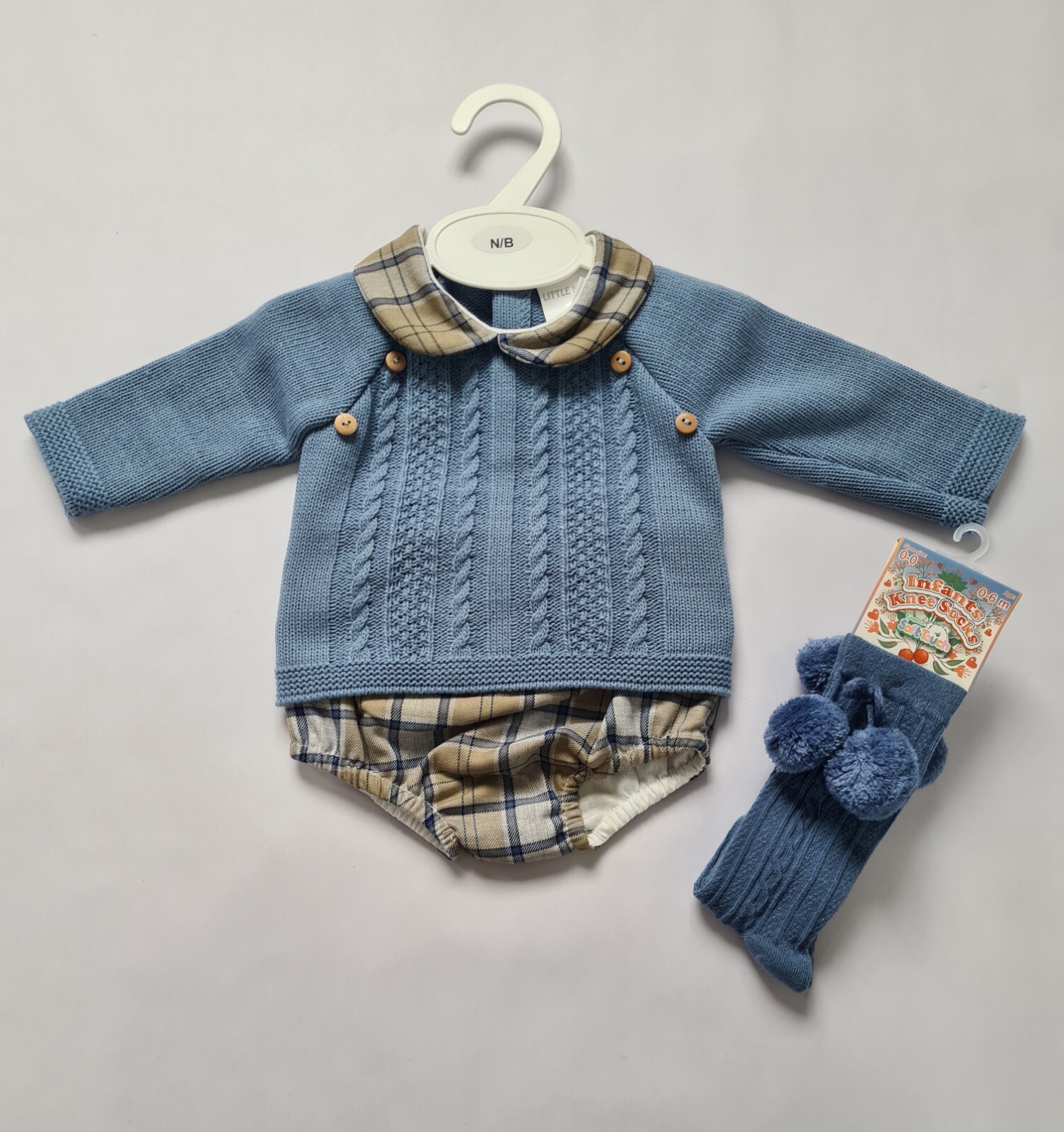 Boys Blue Spanish Knitted Jam Pants Set 2 Piece Little Nosh eBay