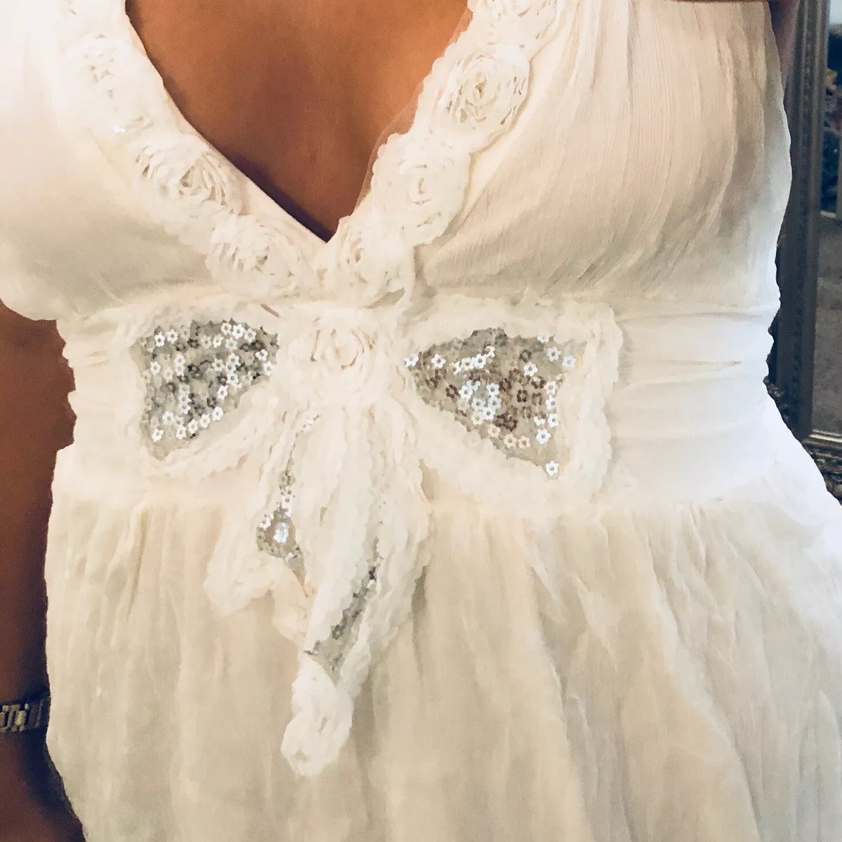 Skater bridal dress top