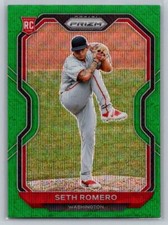 2021 Panini Prizm #227 Seth Romero Green Wave Prizm RC NATIONALS
