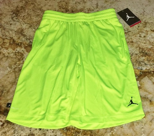 Nike Jordan Jumpman baloncesto pantalones cortos de color amarillo  brillante voltios nuevos chicos jóvenes S M L XL | eBay