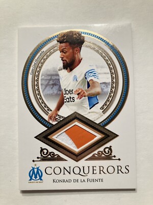 2022 FUTERA CONQUERORS KONRAD DE LA FUENTE /35 GAME USED 2 COLOR PATCH USMNT SP