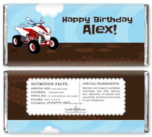 Atv 4 Quad Personalized Birthday Party Candy Bar Wrappers Hershey Candy Favor Ebay