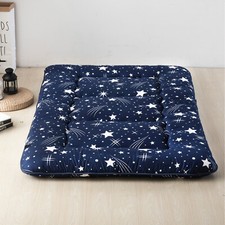 4" Extra Thick Japanese Futon Floor Cushion Pad Quilted Tatami Mat for Guest Bed