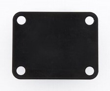 NEW - 4-Hole Steel Neckplate For Guitar Or Bass - BLACK