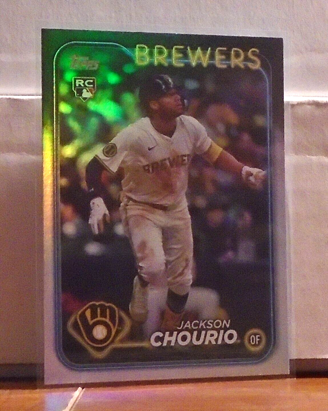 2024 Topps Update: Rainbow Foil Rookie: Jackson Chourio-MIL Brewers #US240