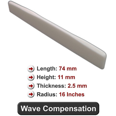 Bone Saddle for 1997-2019 Martin Guitars - 11mm Height Wave Compensated