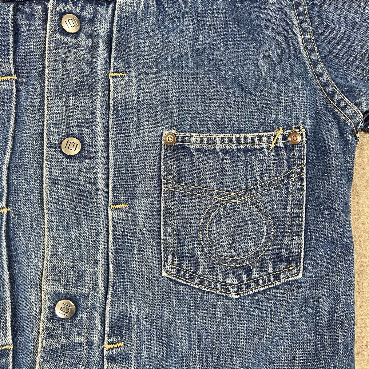 Vintage 50s Montgomery Ward 101 Selvedge Jean Denim Jacket Vintage 50s Montgomery Ward 101 Selvedge Jean Denim Jacket