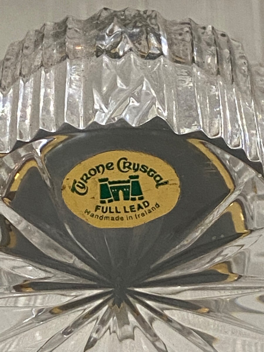 Tyrone Crystal Full Lead Crystal Shelf or Mantle Clock Tyrone Crystal Full Lead Crystal Shelf or Mantle Clock