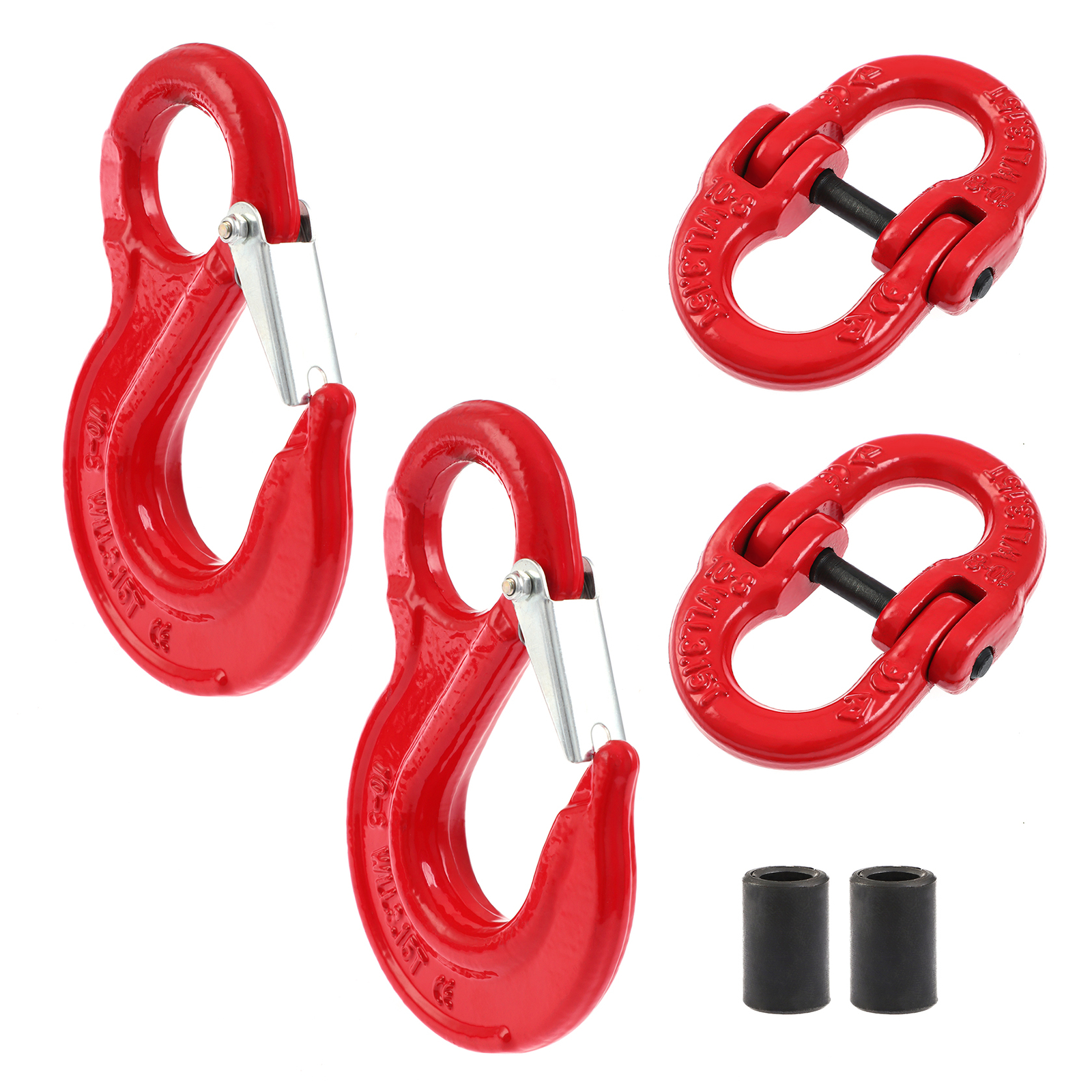 2Pack 3150kg Tow Hitch Hammer Lock Safety Chain Connector Link and