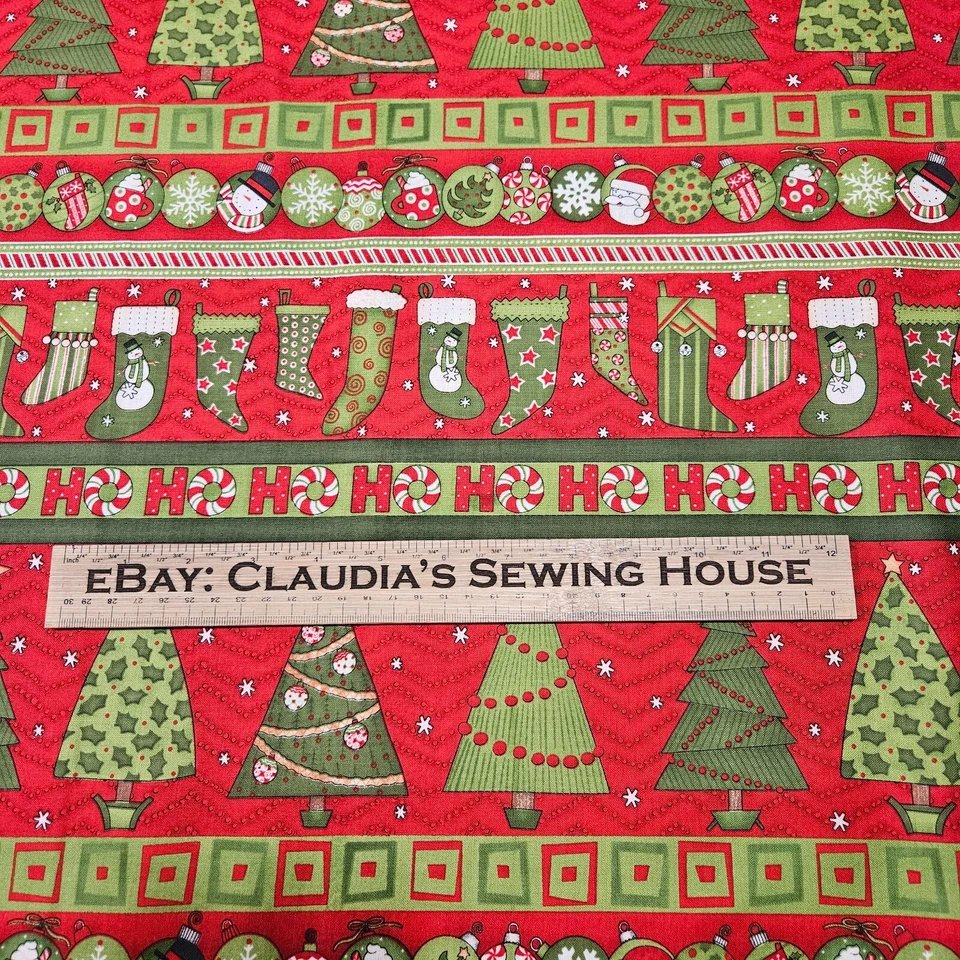 18" Ho-Ho-Holiday Debbie Mumm Wilmington Christmas Tree Ornament Stripe - Image 2 of 3