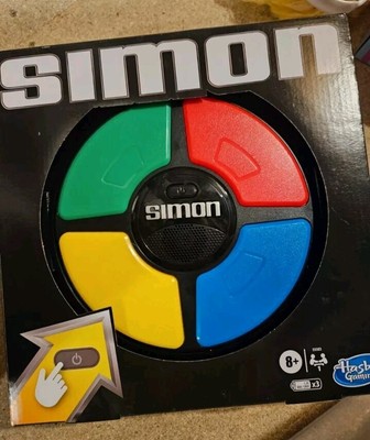SIMON CLASSIC GAME ELECTRONIC MEMORY GAME HASBRO SIMON SAGT BRANDNEU 8+