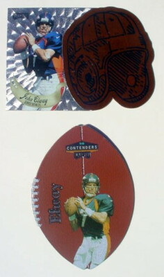 1997 Playoff Contenders Leather Helmet Die Cuts #13 JOHN ELWAY