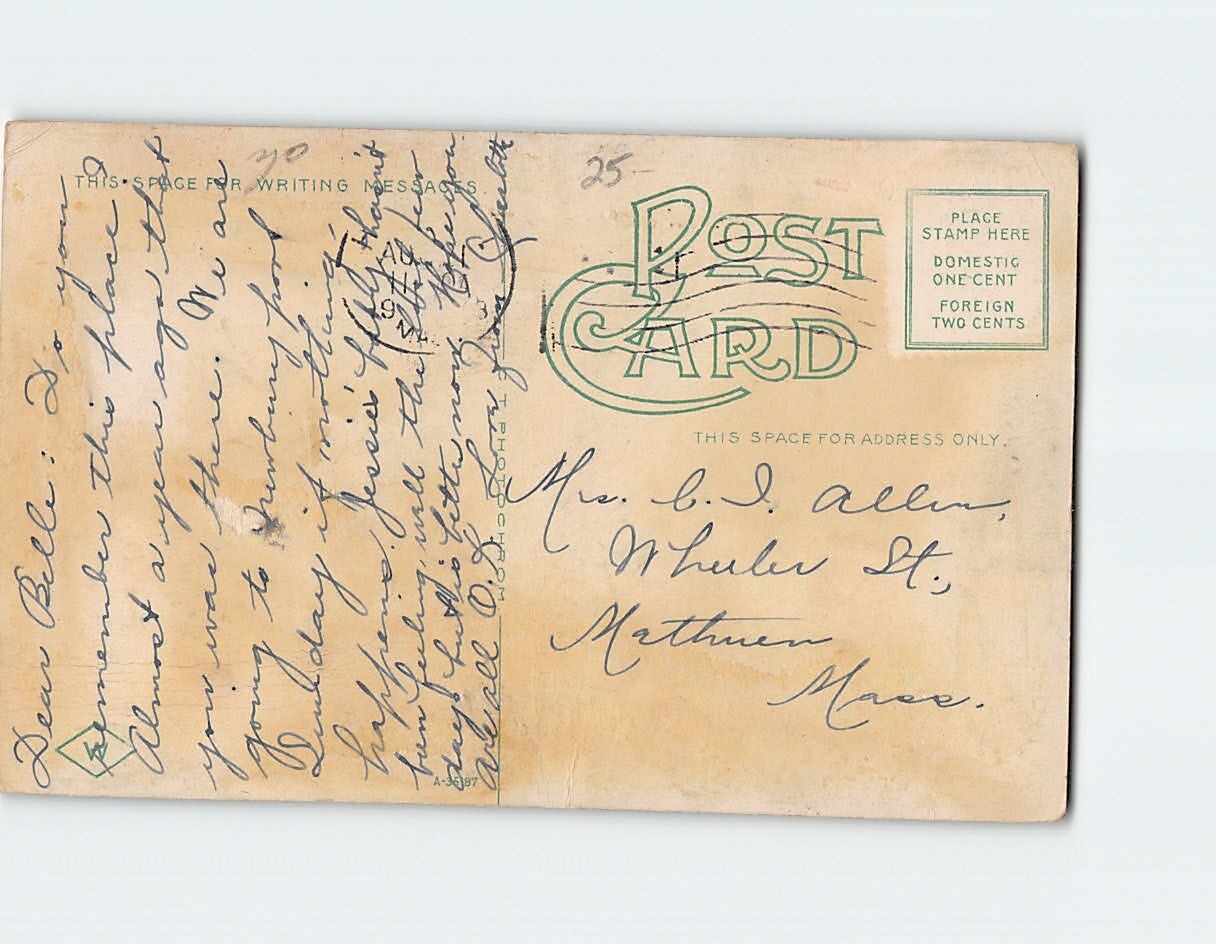 Postcard Bradford Academy Haverhill Massachusetts USA