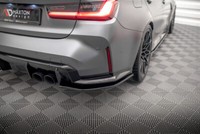 Cup Diffusor Seiten AnsäTze Schwarz FüR BMW M3 G80 3Er Heckansatz Side Flaps V2