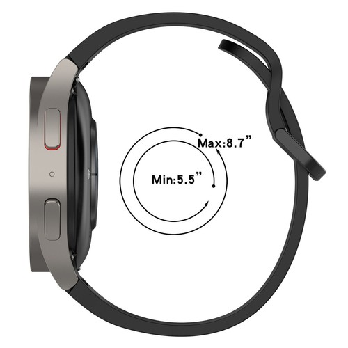 Silicone Strap Replacement Accessories for Samsung Galaxy Watch6 Classic/ Watch5 - Picture 4 of 30